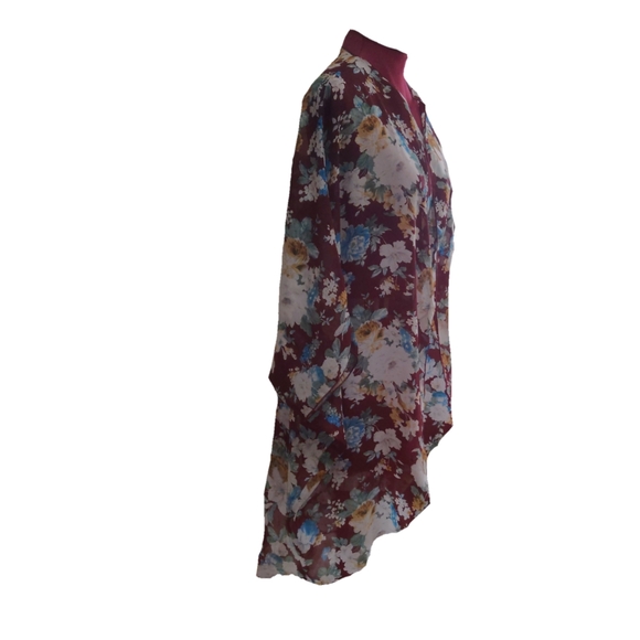 Poetry Other - Floral Print Sheer Beach Swimsuit Cover